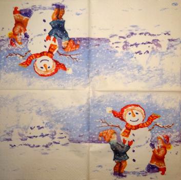 SM-066 Schneemann - 3-lagig - Paw