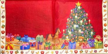 037 Christmas Tree - 3-ply (red) - Paw