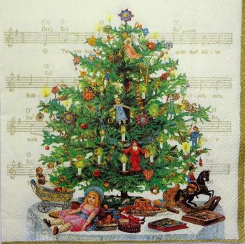 060 Weihnachtsbaum - 3-lagig (creme) - Ihr