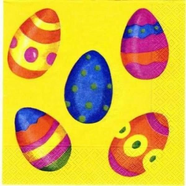 076 Eggs,  Easter Eggs - 3 ply - CS