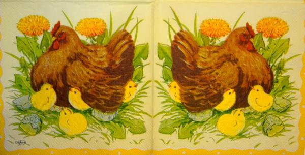 206 Hahn, Huhn - 3-lagig - Ambiente