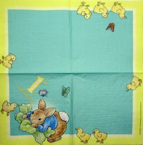 999.186 Rabbits:  natürliche - 3-ply - Peter Rabbit 2005