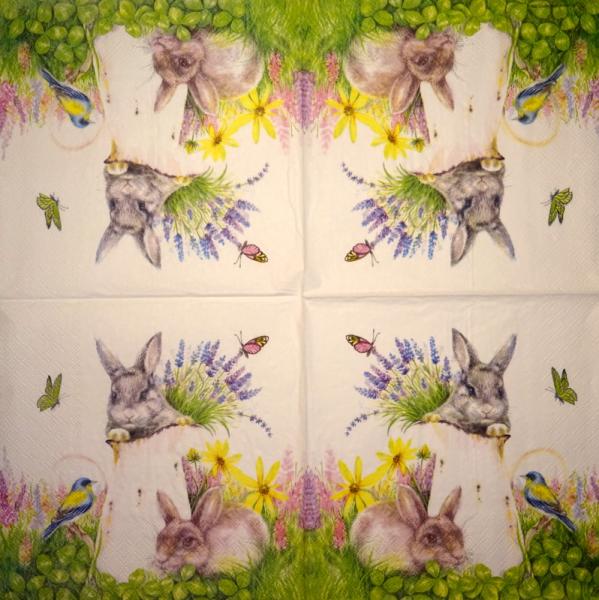 999.186 Hasen: natürliche - 3-lagig - Peter Rabbit 2005