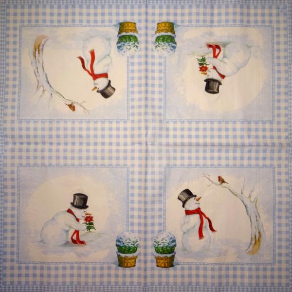 054 Schneemann - 3-lagig - Ambiente