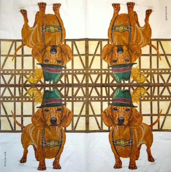HUN-009 Dogs - 3-ply - ppd - Two Can Art