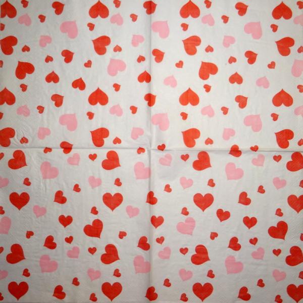 118 Heart / Hearts - 4-ply - Handkerchief