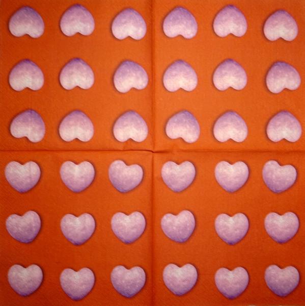 118 Heart / Hearts - 4-ply - Handkerchief