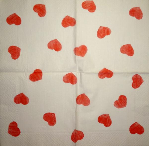 118 Heart / Hearts - 4-ply - Handkerchief