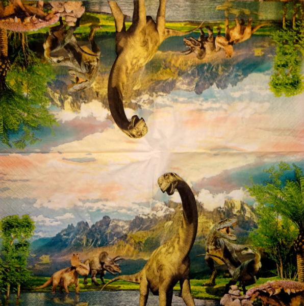 048 Dinosaur - 3-ply - Dragon Tales 2001
