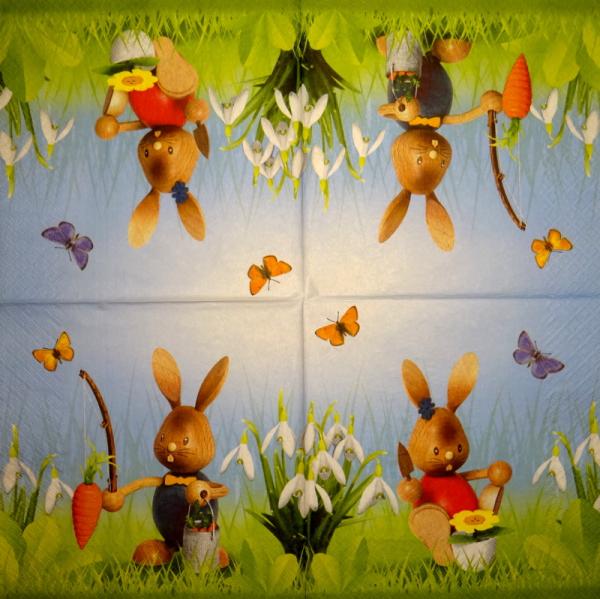 999.088 Rabbits:  unnatürlich - 3-ply - ppd - C.Pabst