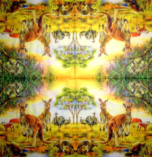 324 Animals Africa: Divers - 2-ply - Disney Kanga & Roo
