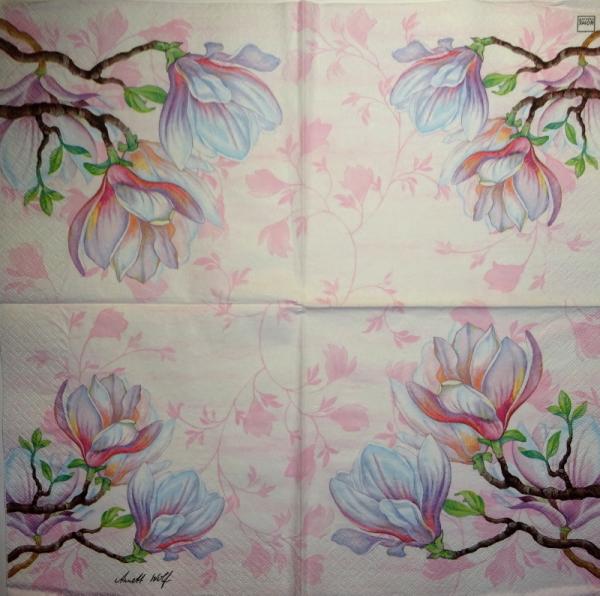 071 Magnolias - 3-ply - Home Fashion - Anett Wolf