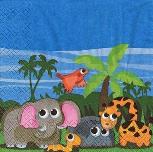 999 Animals Africa: Divers - 3-ply