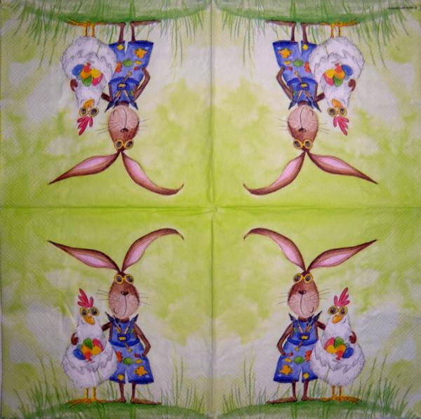 184 Rabbits:  unnatürlich - 3-ply - 35x35 cm