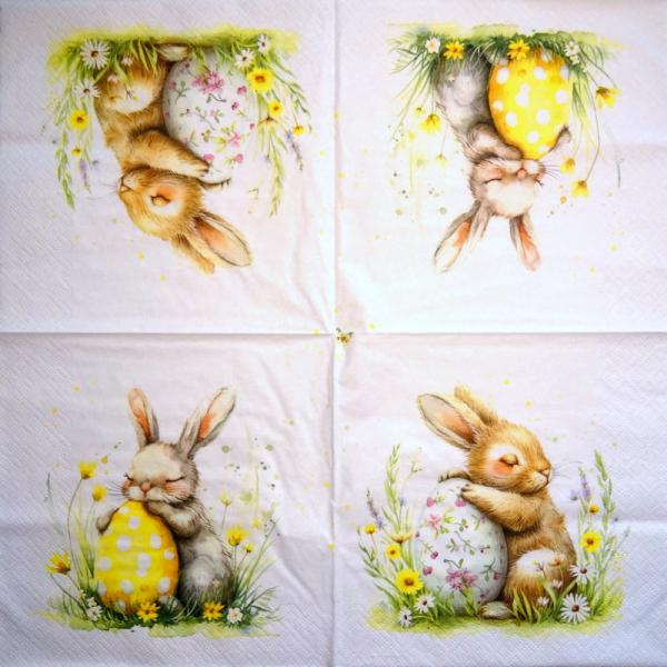 184 Rabbits:  unnatürlich - 3-ply - 35x35 cm