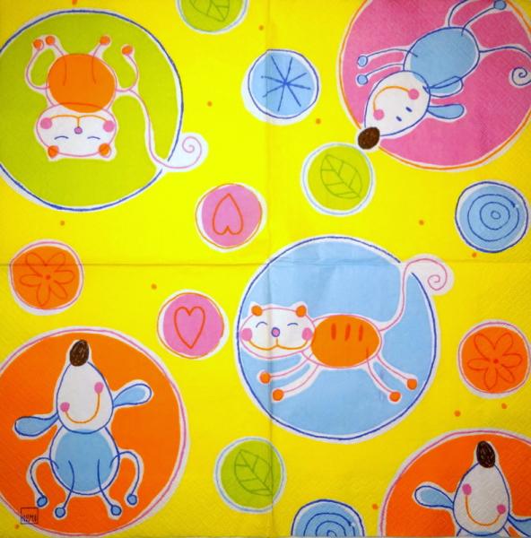 HUN-967 Dogs - 3-ply - Home Fashion