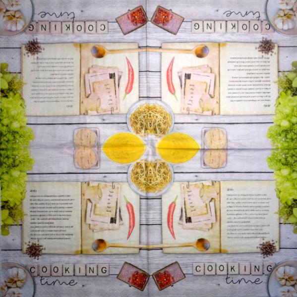 TX-113 Text - 3-lagig - Herbs - Cooking Time