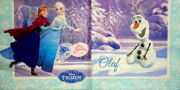 140 Mädchen - 2-ply - Frozen/Elsa/Olaf