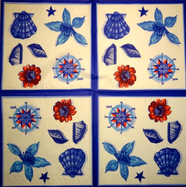 094 Shellfish - 3-ply (blue) - Home Fashion