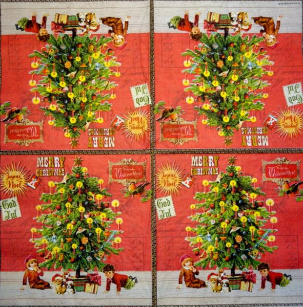195 Christmas Flowers - 3-ply (red) - Ihr