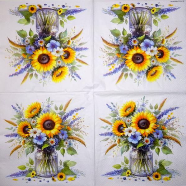 025 Sonnenblumen - 3-lagig