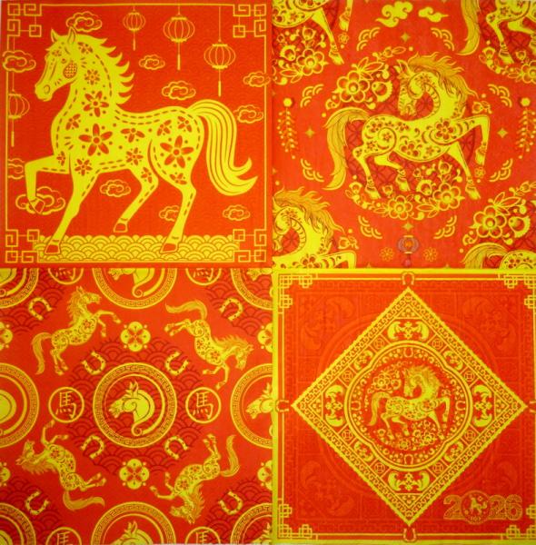 051 Pferde - 3-lagig - Ambiente