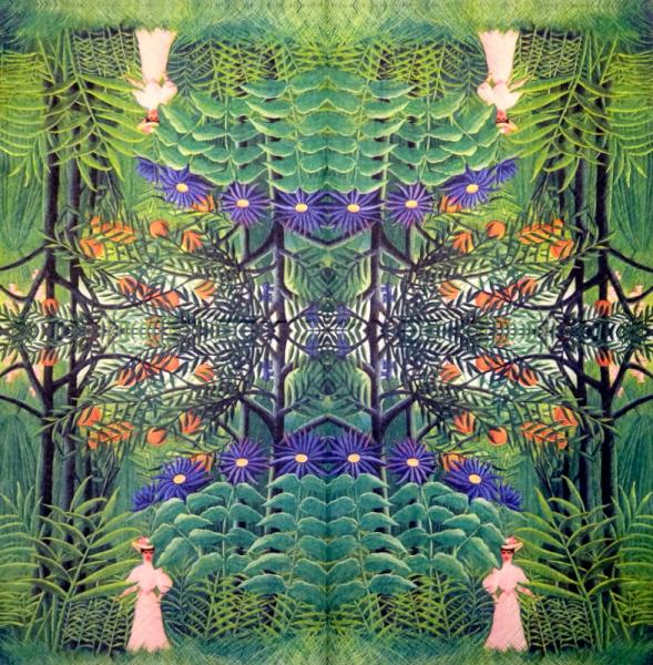 147 Jahrhundert - 1-lagig / Wellenrand - 15.5x16cm