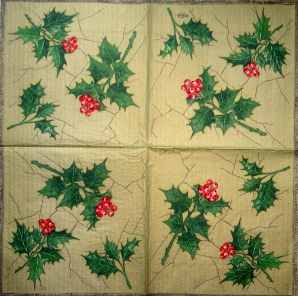 112 Weihnachten Blumen - 3-lagig - Ambiente