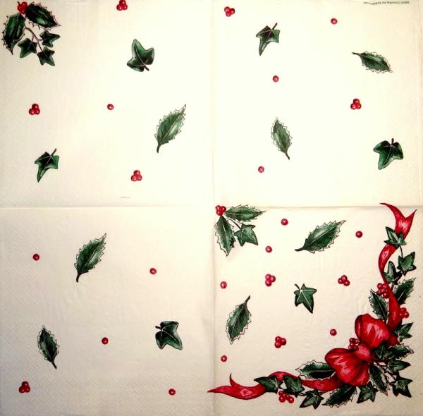 211 Weihnachten Blumen - 3-lagig - CS