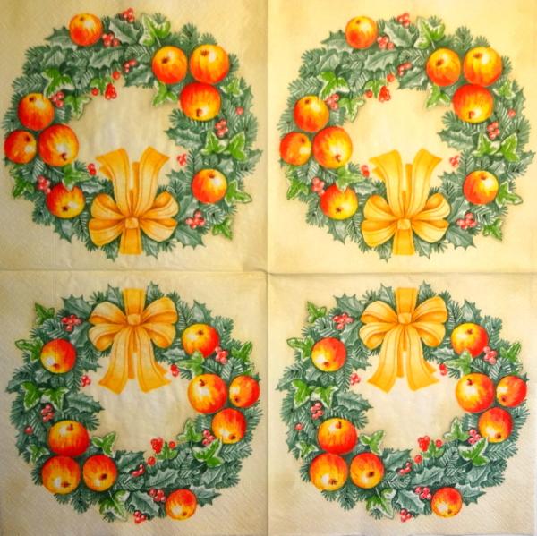 181 Weihnachten Blumen - 3-lagig