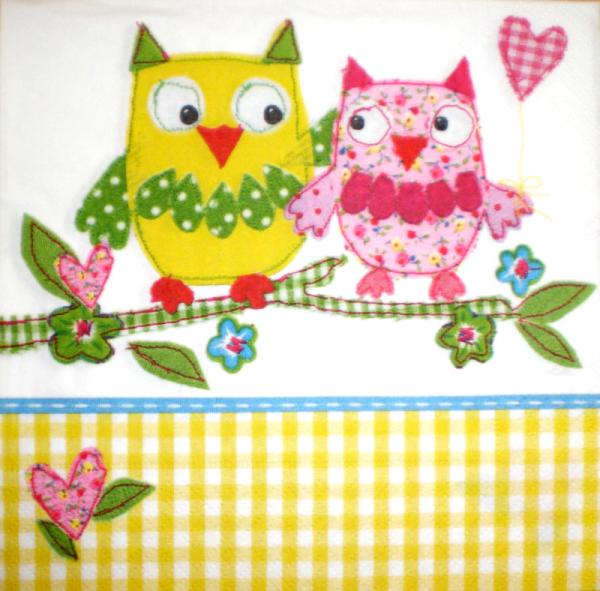 050 Owls - 4-ply - Colourful Life - Handkerchief