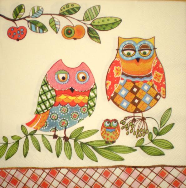 058 Owls - 3-ply - Ambiente