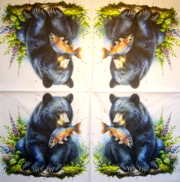 092 Bären Weihnachten - 3-lagig - ppd - Two Can Art