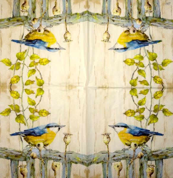 035 Vögel - 3-lagig - Ihr