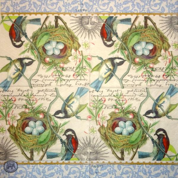 035 Vögel - 3-lagig - Ihr