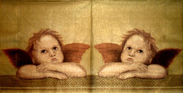 079 Engel - 3-lagig (gold)