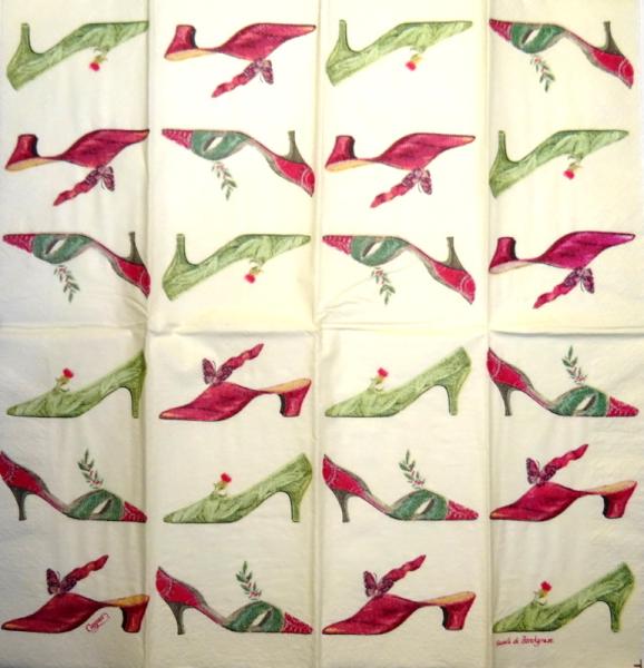 050 Kleidung - 4-lagig - Caspari - Isabelle de Borchgrave - Taschentuch