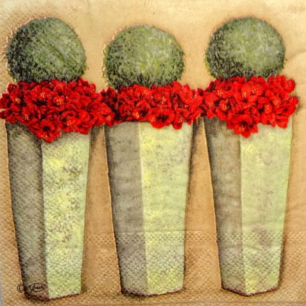 129 Christmas Flowers - 3-ply - Ambiente
