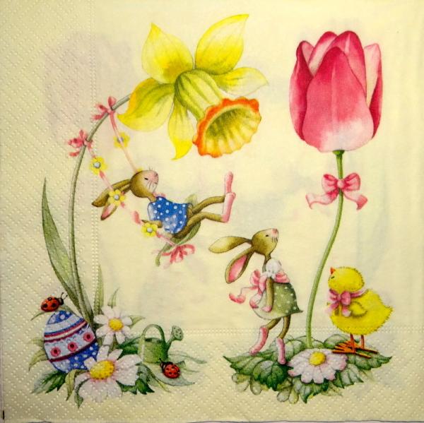 999.014 Rabbits:  unnatürlich - 3-ply -  Paper Design