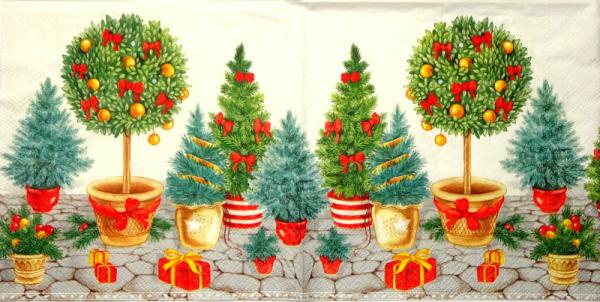 041 Christmas Flowers - 3-ply - Ambiente