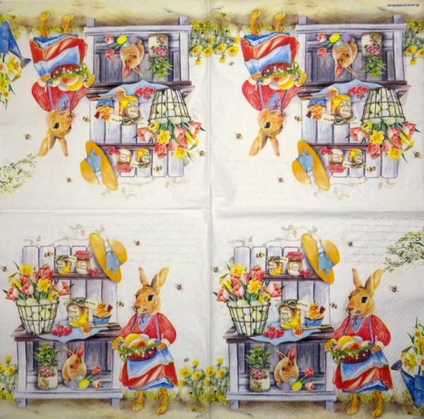 999.014 Hasen: unnatürlich - 3-lagig -  Paper Design