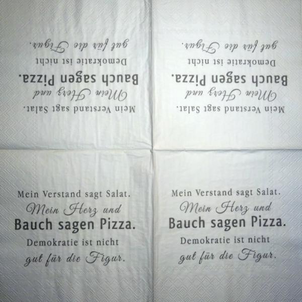 TX-095 Text - 3-lagig - Mein Verstand sagt Salat...