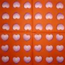 118 Heart / Hearts - 4-ply - Handkerchief