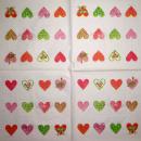 118 Heart / Hearts - 4-ply - Handkerchief