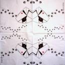 KAT-678 Cats - 3-ply (white/black) - ppd - Brigitte Moulinier