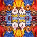 HUN-787 Dogs - 3-ply - ppd - Two Can Art - CS