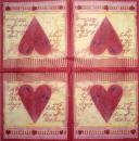 168 Heart / Hearts - 4-ply - Braunis - Handkerchief
