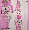 194 Cats - 4-ply - ppd - Handkerchief