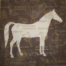 022 Horses - 3-ply (dark) - Ambiente