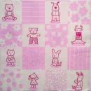 087 Teddy - 3 lagig (rosa)